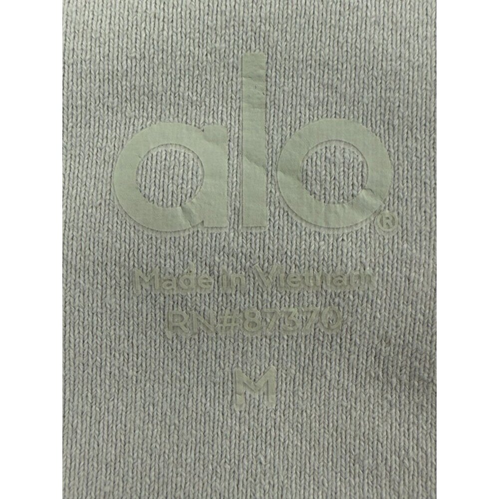 Alo High Waist Moto Long Legging In Alloy Matte/Glossy Panels Size M - Picture 7 of 11